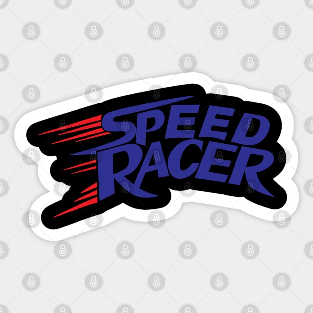 BLUE SPEED RACER 80S Sticker by mobilmogok99